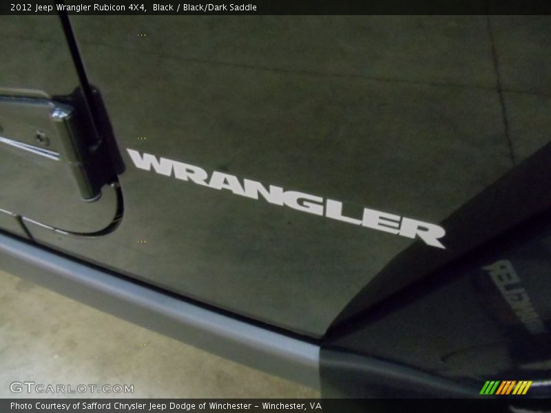 Black / Black/Dark Saddle 2012 Jeep Wrangler Rubicon 4X4