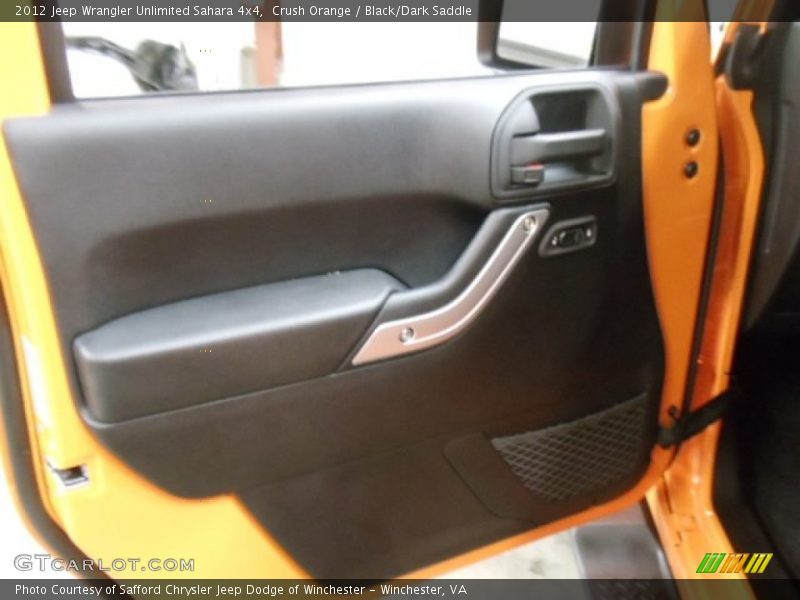 Crush Orange / Black/Dark Saddle 2012 Jeep Wrangler Unlimited Sahara 4x4