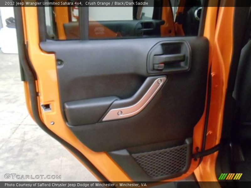 Crush Orange / Black/Dark Saddle 2012 Jeep Wrangler Unlimited Sahara 4x4