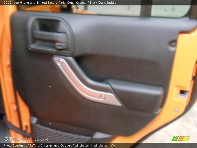 Crush Orange / Black/Dark Saddle 2012 Jeep Wrangler Unlimited Sahara 4x4