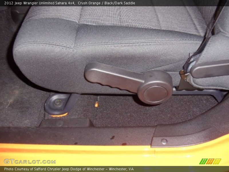 Crush Orange / Black/Dark Saddle 2012 Jeep Wrangler Unlimited Sahara 4x4
