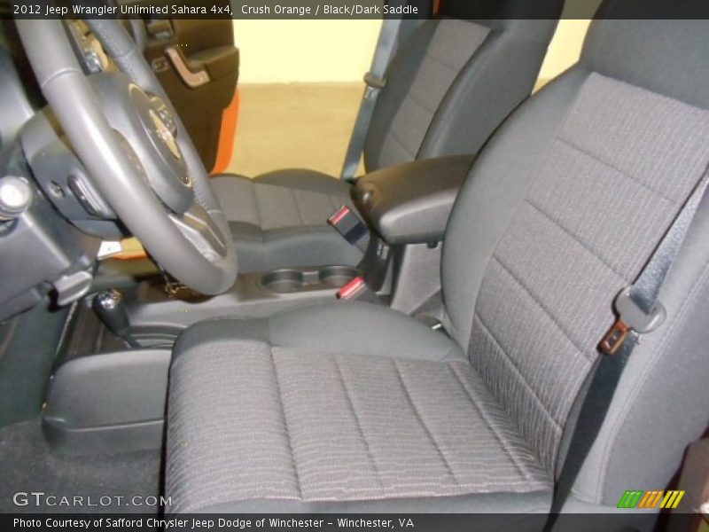 Crush Orange / Black/Dark Saddle 2012 Jeep Wrangler Unlimited Sahara 4x4