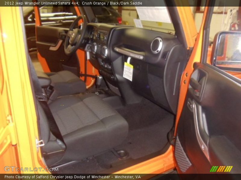 Crush Orange / Black/Dark Saddle 2012 Jeep Wrangler Unlimited Sahara 4x4