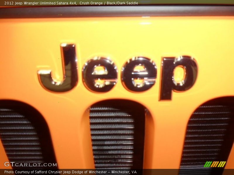 Crush Orange / Black/Dark Saddle 2012 Jeep Wrangler Unlimited Sahara 4x4