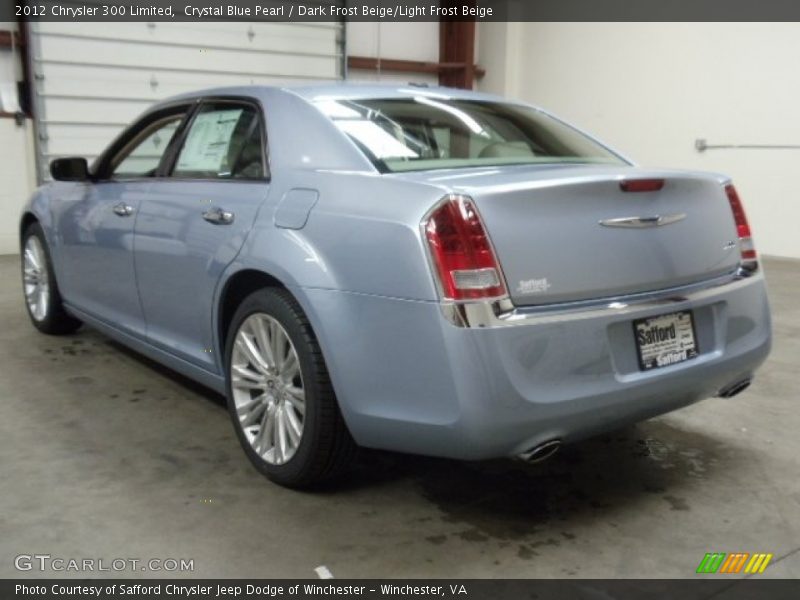 Crystal Blue Pearl / Dark Frost Beige/Light Frost Beige 2012 Chrysler 300 Limited