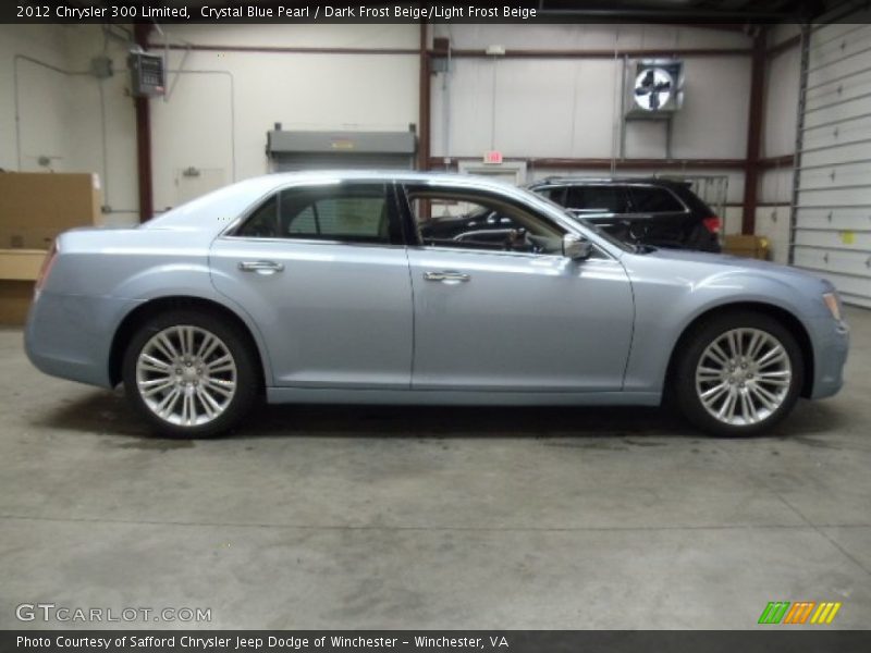 Crystal Blue Pearl / Dark Frost Beige/Light Frost Beige 2012 Chrysler 300 Limited