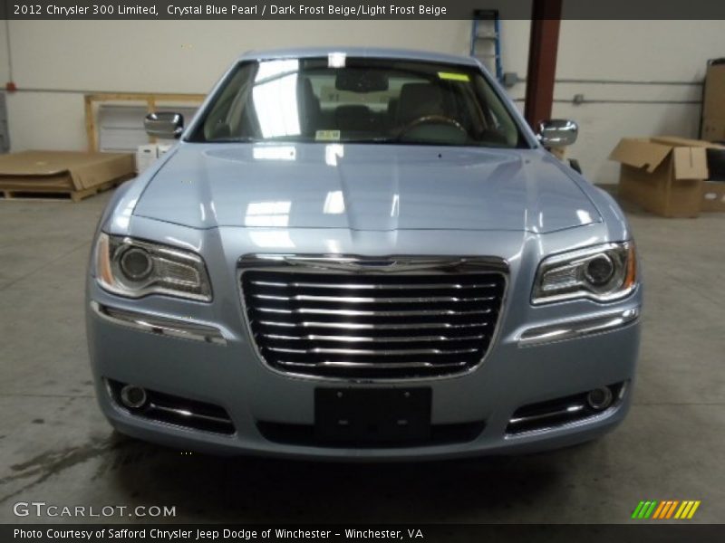 Crystal Blue Pearl / Dark Frost Beige/Light Frost Beige 2012 Chrysler 300 Limited