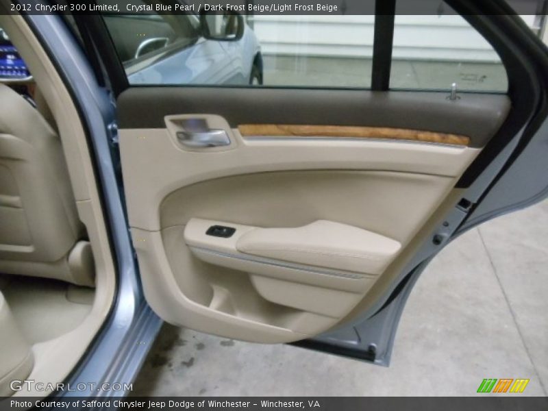 Crystal Blue Pearl / Dark Frost Beige/Light Frost Beige 2012 Chrysler 300 Limited