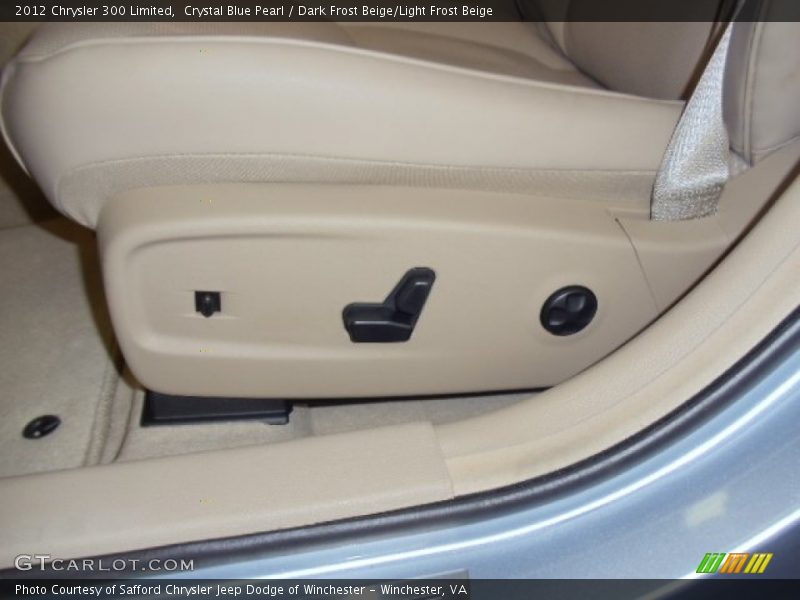 Crystal Blue Pearl / Dark Frost Beige/Light Frost Beige 2012 Chrysler 300 Limited