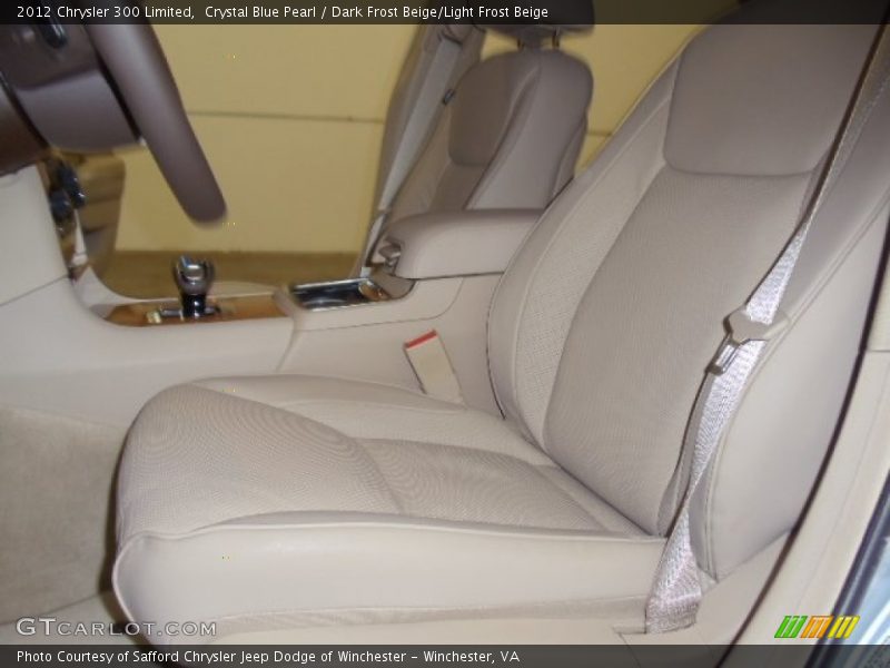 Crystal Blue Pearl / Dark Frost Beige/Light Frost Beige 2012 Chrysler 300 Limited