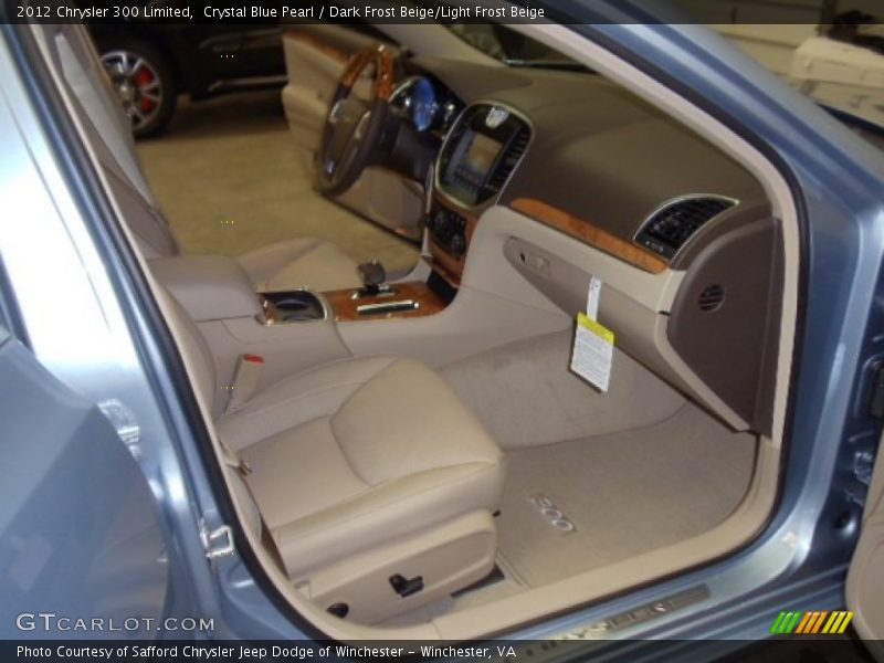 Crystal Blue Pearl / Dark Frost Beige/Light Frost Beige 2012 Chrysler 300 Limited