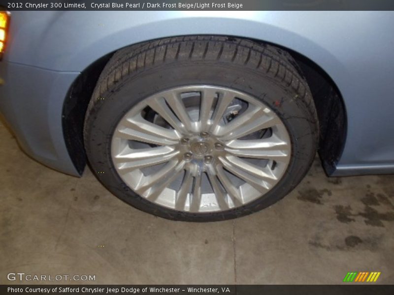Crystal Blue Pearl / Dark Frost Beige/Light Frost Beige 2012 Chrysler 300 Limited