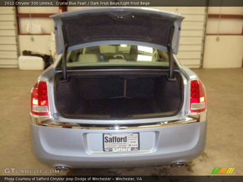 Crystal Blue Pearl / Dark Frost Beige/Light Frost Beige 2012 Chrysler 300 Limited