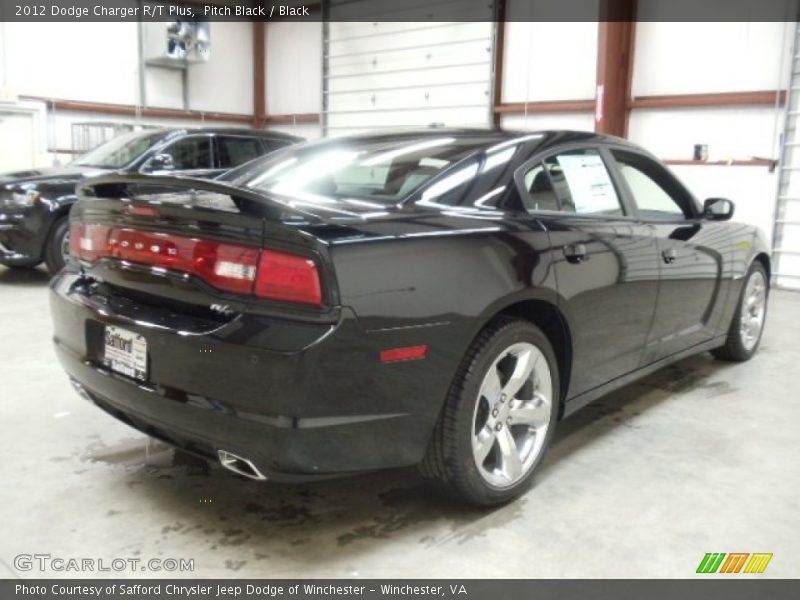 Pitch Black / Black 2012 Dodge Charger R/T Plus