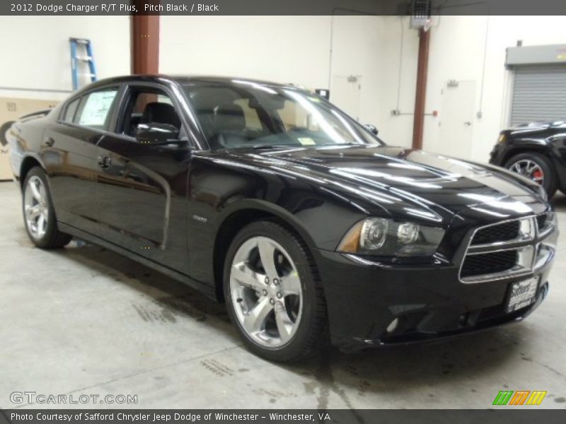 Pitch Black / Black 2012 Dodge Charger R/T Plus