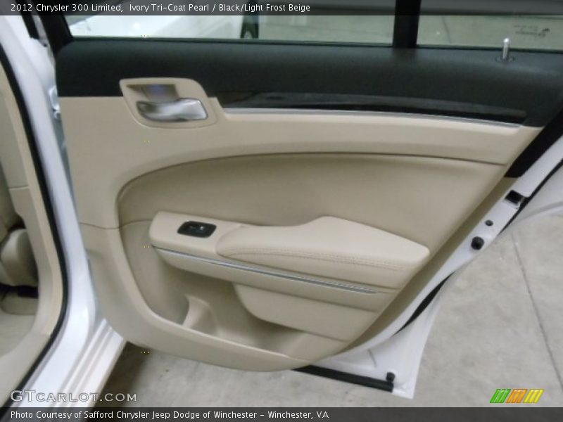 Ivory Tri-Coat Pearl / Black/Light Frost Beige 2012 Chrysler 300 Limited