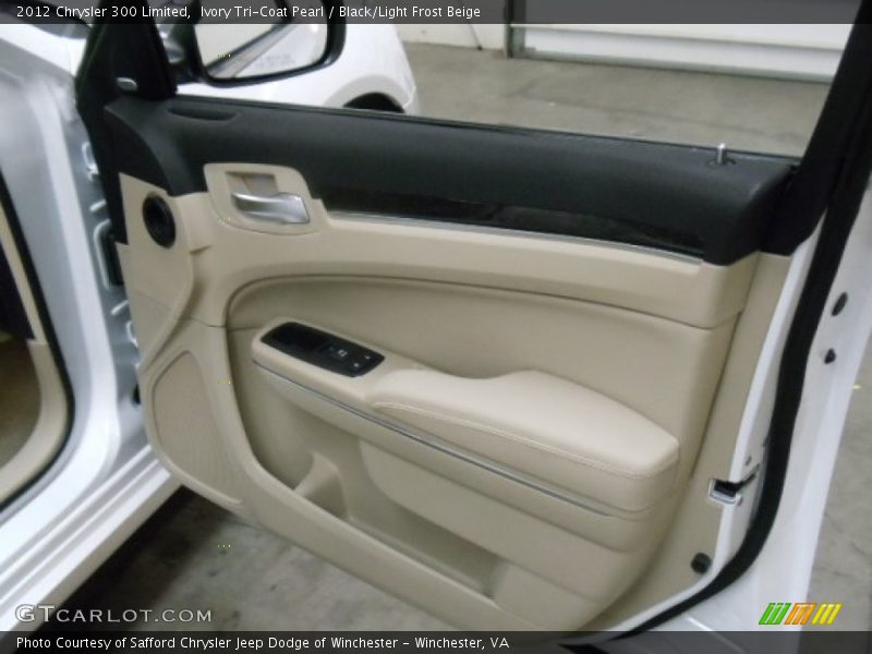 Ivory Tri-Coat Pearl / Black/Light Frost Beige 2012 Chrysler 300 Limited