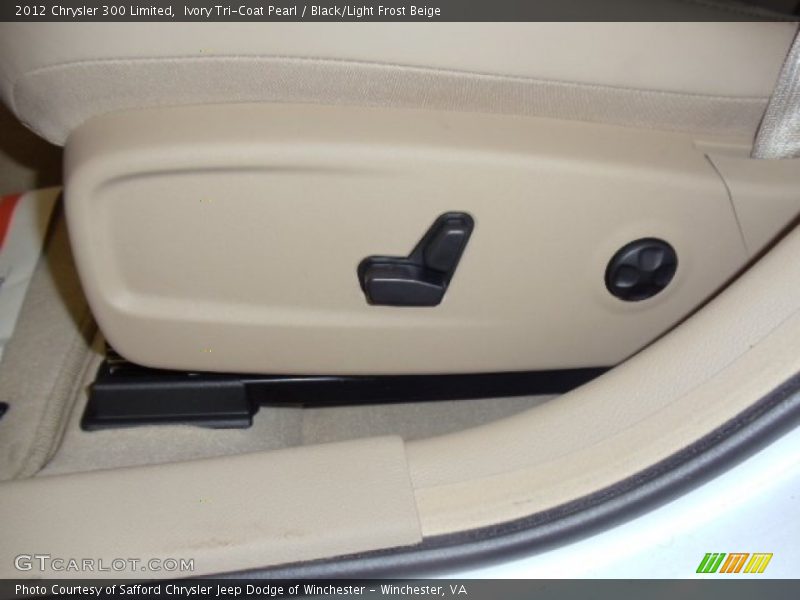 Ivory Tri-Coat Pearl / Black/Light Frost Beige 2012 Chrysler 300 Limited