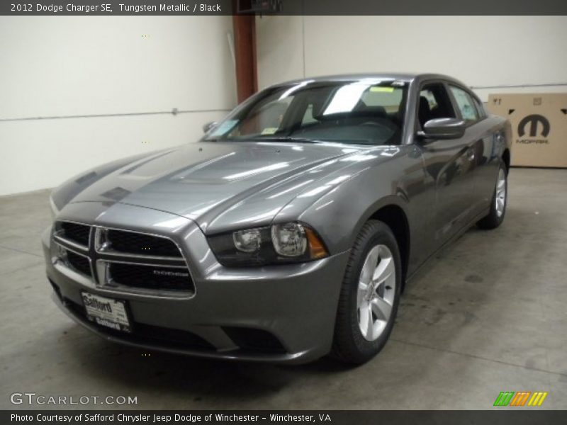 Tungsten Metallic / Black 2012 Dodge Charger SE