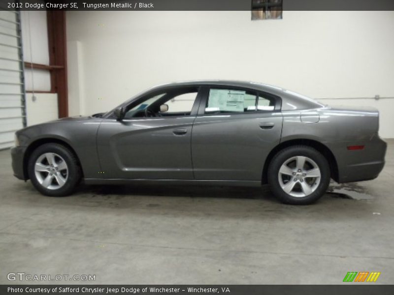 Tungsten Metallic / Black 2012 Dodge Charger SE