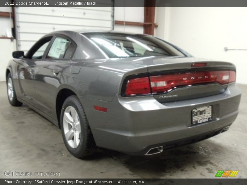 Tungsten Metallic / Black 2012 Dodge Charger SE