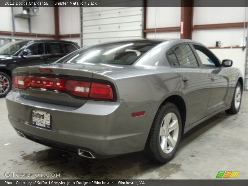 Tungsten Metallic / Black 2012 Dodge Charger SE