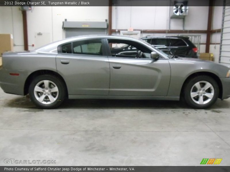 Tungsten Metallic / Black 2012 Dodge Charger SE