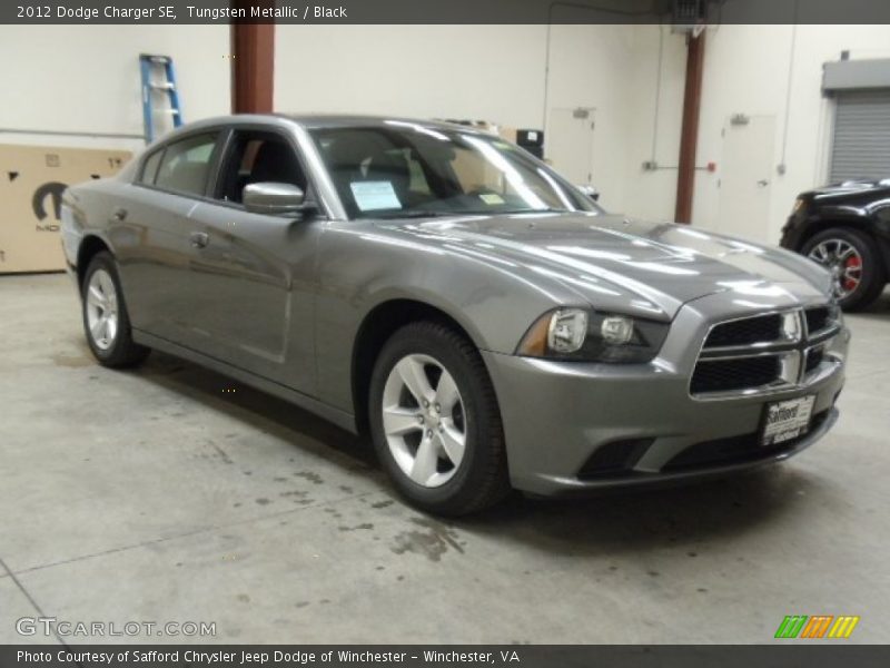 Tungsten Metallic / Black 2012 Dodge Charger SE