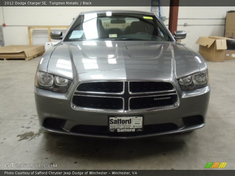 Tungsten Metallic / Black 2012 Dodge Charger SE
