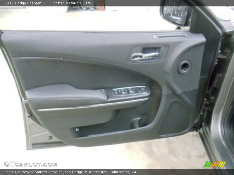 Tungsten Metallic / Black 2012 Dodge Charger SE