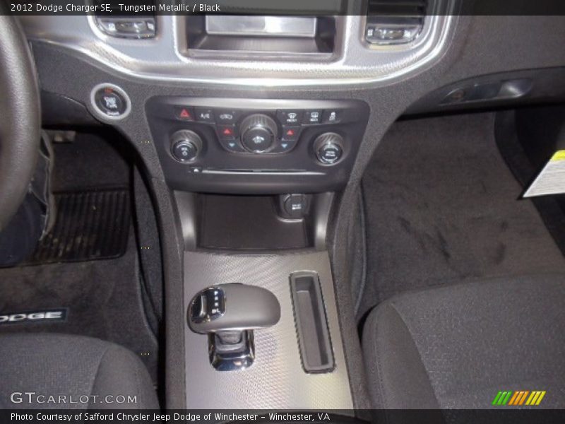 Tungsten Metallic / Black 2012 Dodge Charger SE