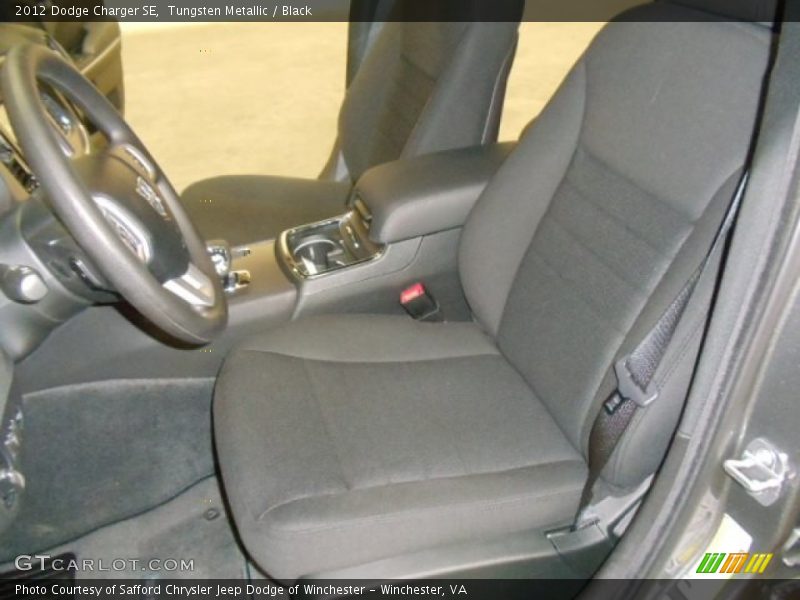 Tungsten Metallic / Black 2012 Dodge Charger SE