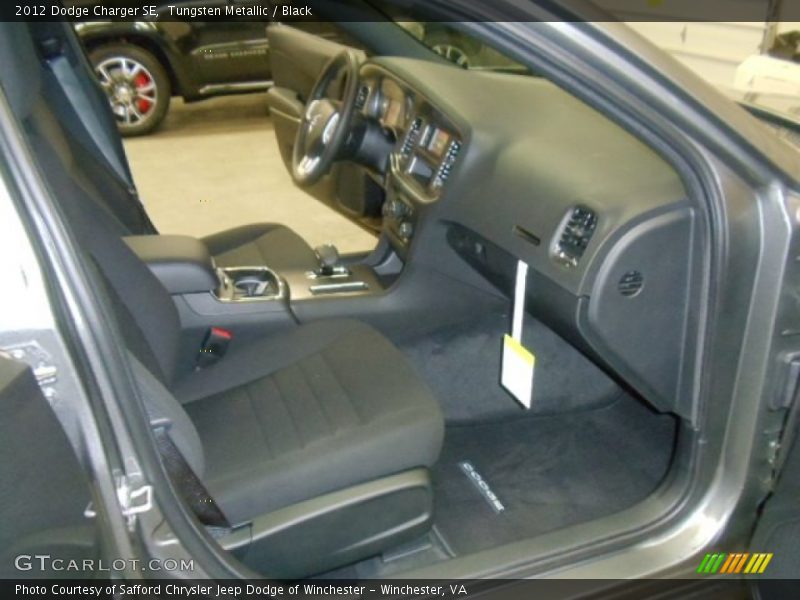 Tungsten Metallic / Black 2012 Dodge Charger SE