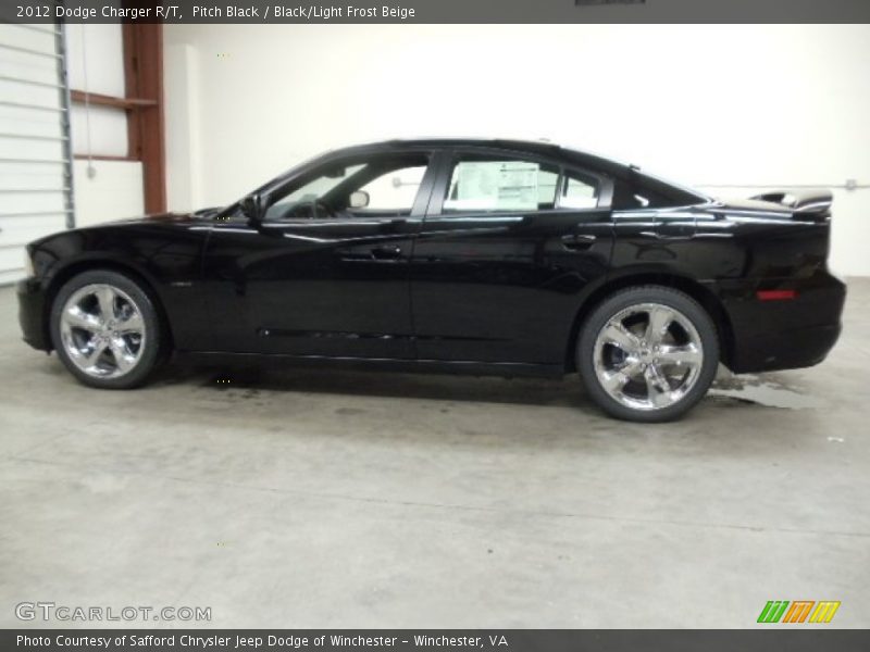 Pitch Black / Black/Light Frost Beige 2012 Dodge Charger R/T