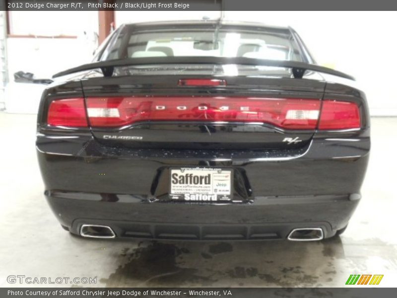 Pitch Black / Black/Light Frost Beige 2012 Dodge Charger R/T