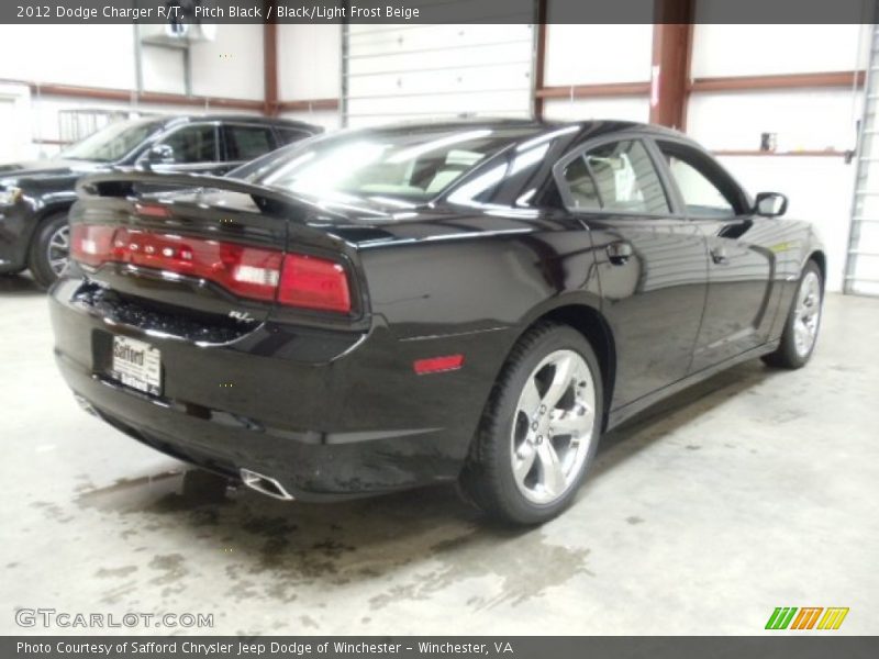 Pitch Black / Black/Light Frost Beige 2012 Dodge Charger R/T