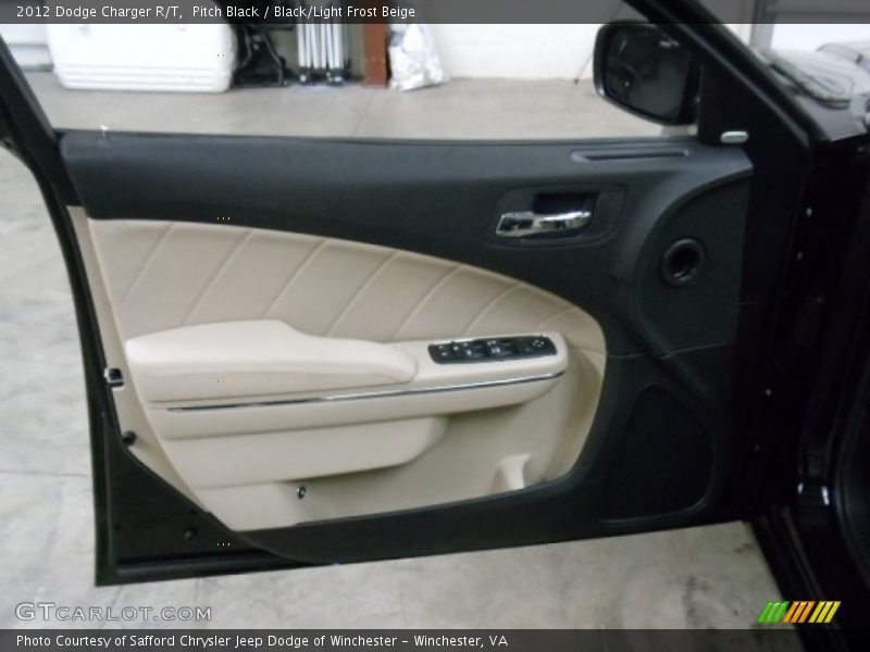 Pitch Black / Black/Light Frost Beige 2012 Dodge Charger R/T