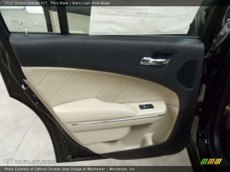 Pitch Black / Black/Light Frost Beige 2012 Dodge Charger R/T