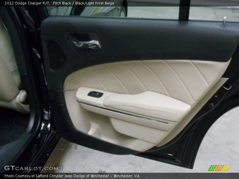 Pitch Black / Black/Light Frost Beige 2012 Dodge Charger R/T