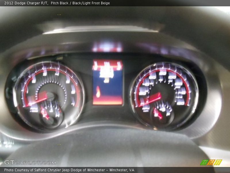 Pitch Black / Black/Light Frost Beige 2012 Dodge Charger R/T