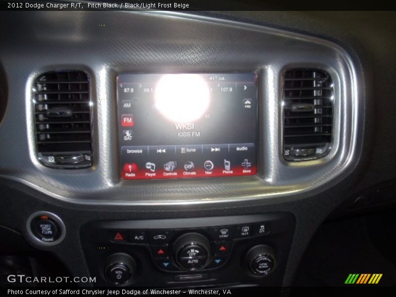 Pitch Black / Black/Light Frost Beige 2012 Dodge Charger R/T