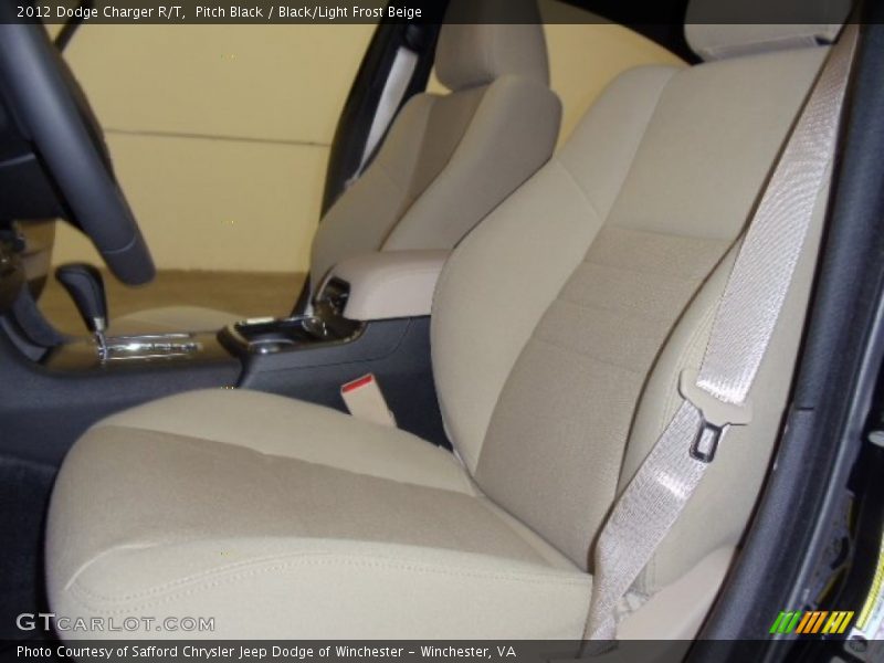 Pitch Black / Black/Light Frost Beige 2012 Dodge Charger R/T