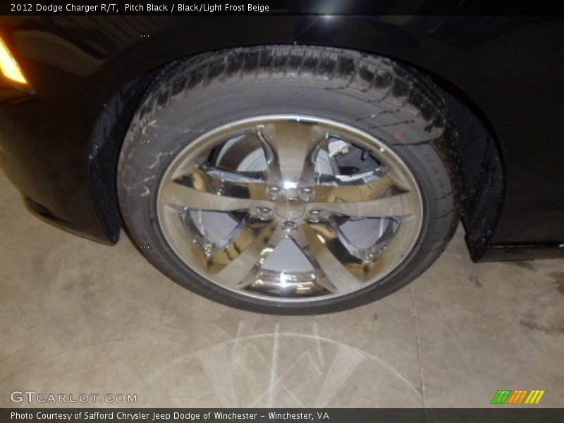 Pitch Black / Black/Light Frost Beige 2012 Dodge Charger R/T