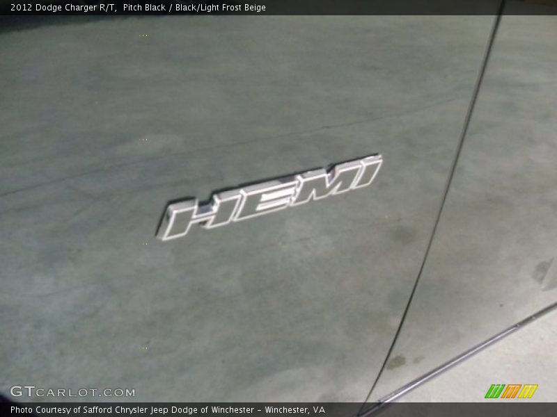 Pitch Black / Black/Light Frost Beige 2012 Dodge Charger R/T