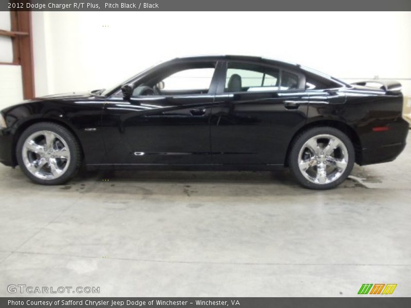 Pitch Black / Black 2012 Dodge Charger R/T Plus