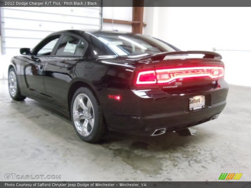 Pitch Black / Black 2012 Dodge Charger R/T Plus