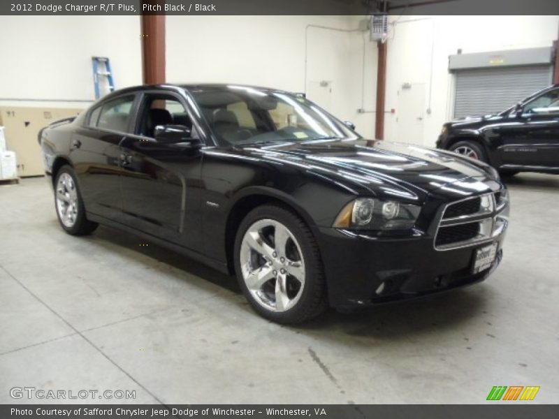 Pitch Black / Black 2012 Dodge Charger R/T Plus