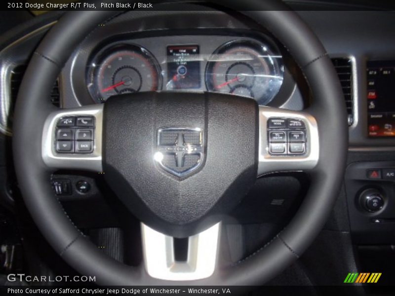 Pitch Black / Black 2012 Dodge Charger R/T Plus