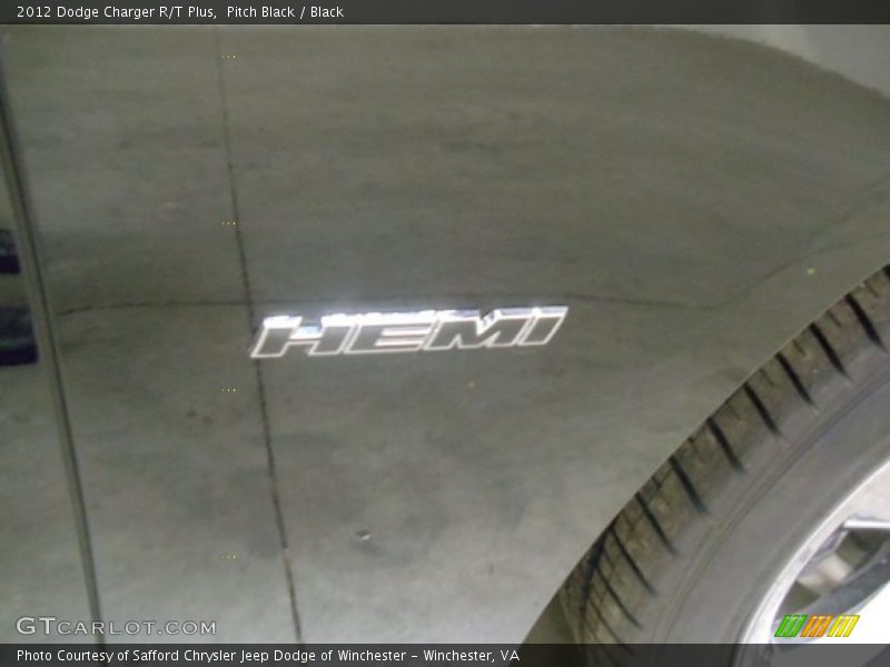 Pitch Black / Black 2012 Dodge Charger R/T Plus