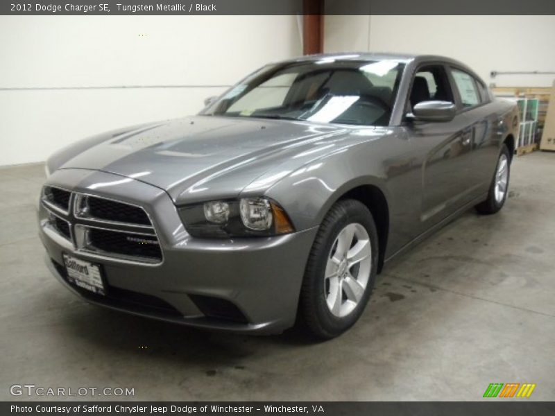 Tungsten Metallic / Black 2012 Dodge Charger SE